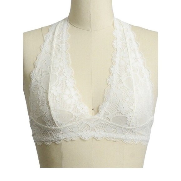 Leto Bra Let Plus Size Halter Top With Hook And Eye Closure Size L New - Picture 2 of 8